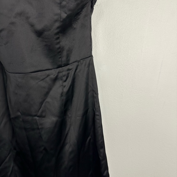 Princess Polly Satin Black LUCA STRAPLESS MINI DRESS Women’s Sz 4 - Picture 4 of 10
